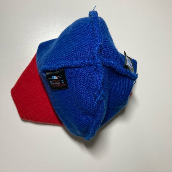 Chicago Cubs New Era MLB Beanie Knit Hat Cap Unisex One Size Cubbies Blue Red - Picture 12 of 14